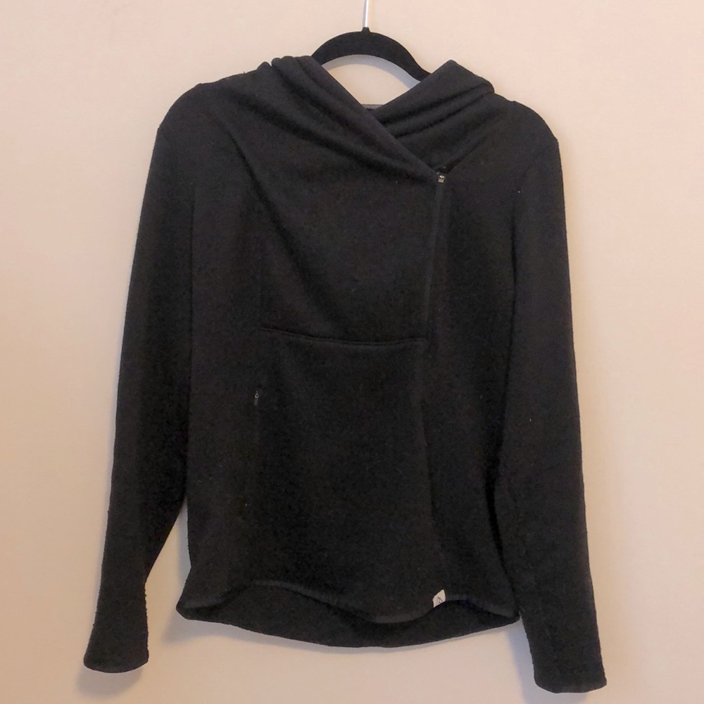 Alpine Design hooded, fleece lined, quarter zip